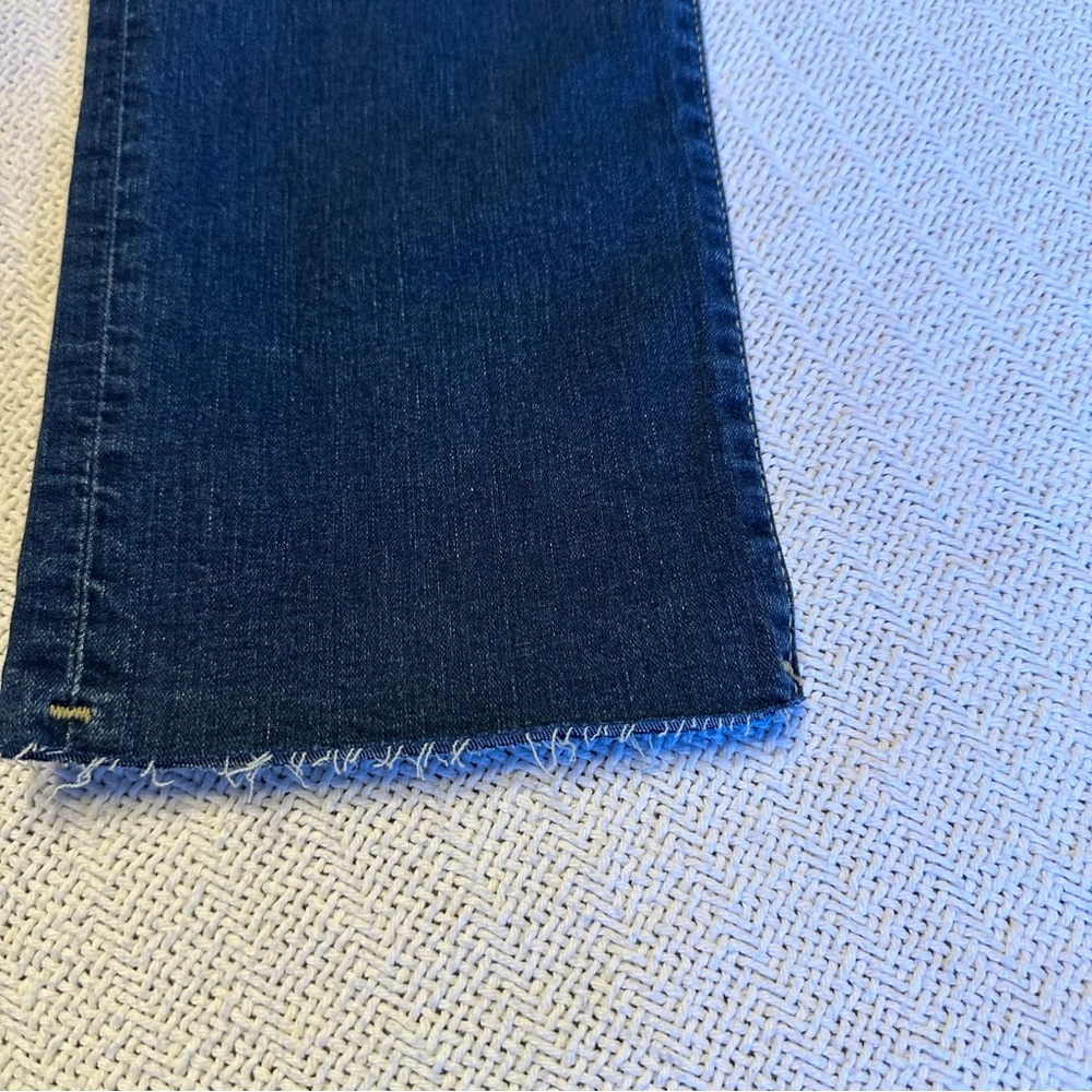 Hudson Natalie LEI Dark Wash Denim Skinny Raw Ankle Hem Jeans women’s size 28 - Picture 7 of 13